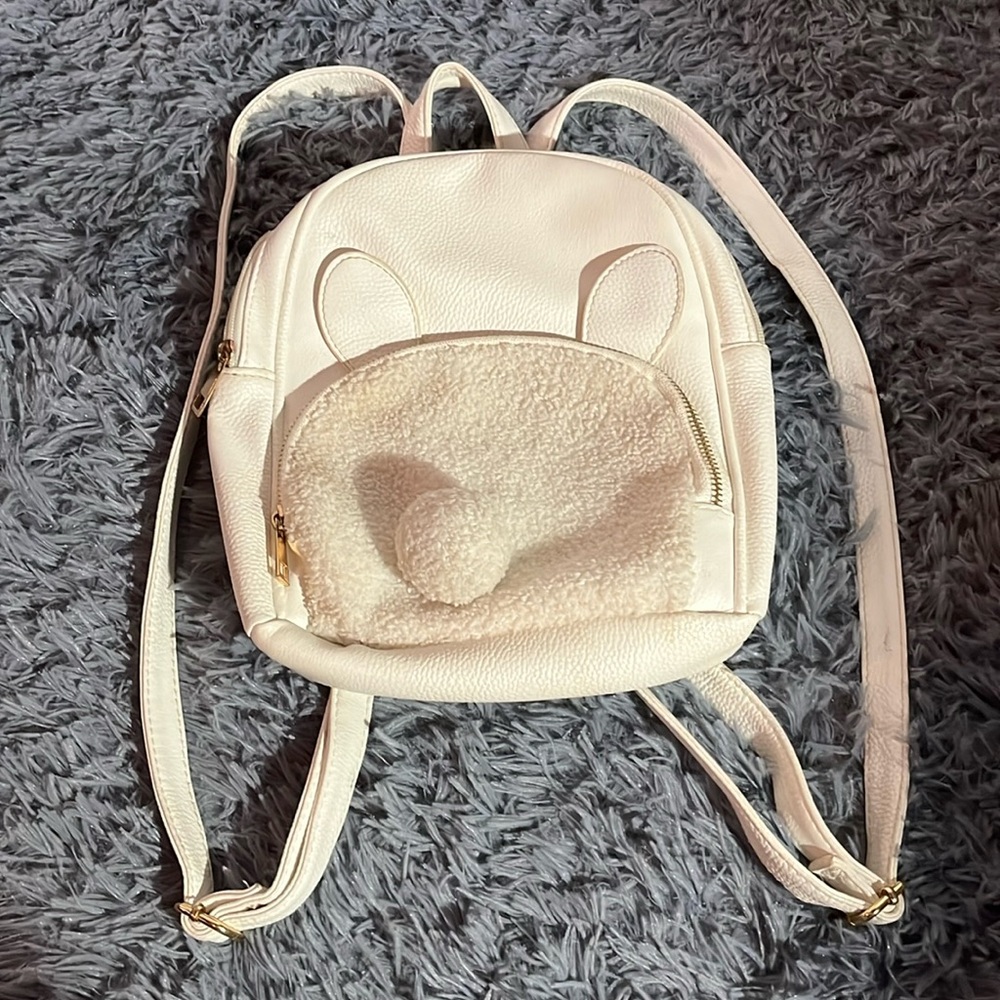 Cute bunny back pack purse